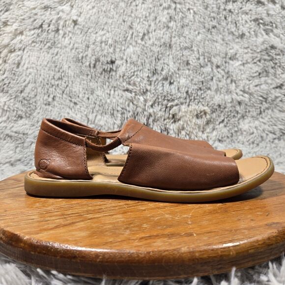 Born Womens Size 8M Mexican Huarache Style Open Toe Light Caramel Sandals - Picture 9 of 9